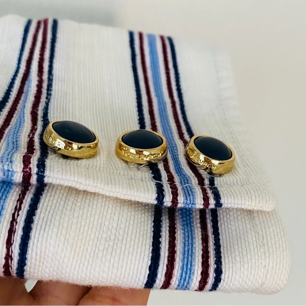 Tory Burch Sergeant Pepper Striped Button Front Military Jacket Blazer Size 8